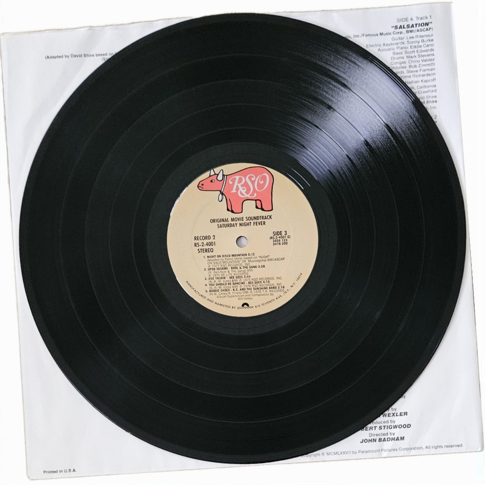 SATURDAY NIGHT FEVER•Original Movie Soundtrack•1977 US (#RS-2-4001) Sound Makers - Picture 5 of 15